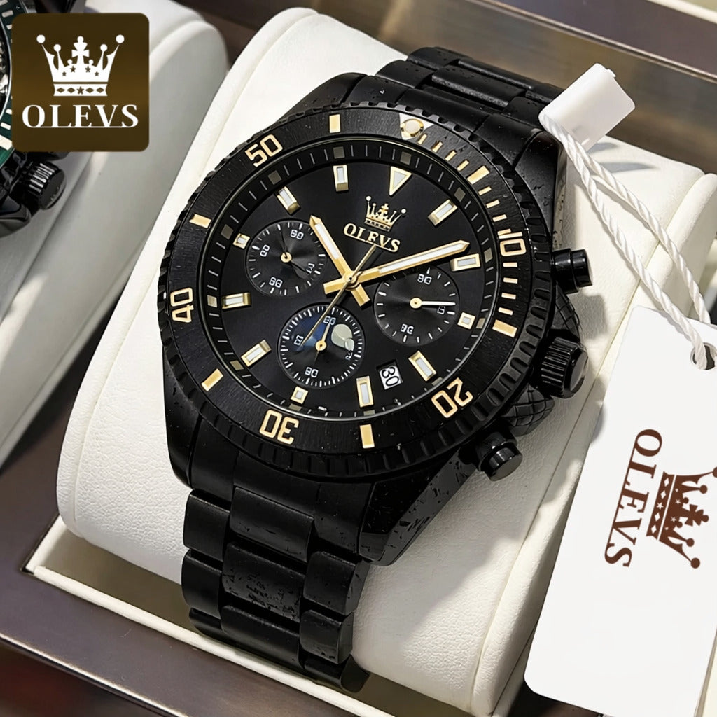 Montre Homme Luxe Chronographe – Élégance & Puissance au Poignet