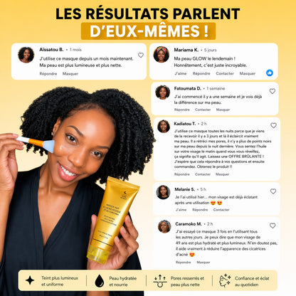Masque Nuit Éclat – Teint Propre & Lumineux