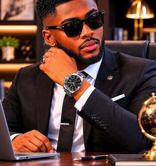 Montre Homme Luxe Chronographe – Élégance & Puissance au Poignet