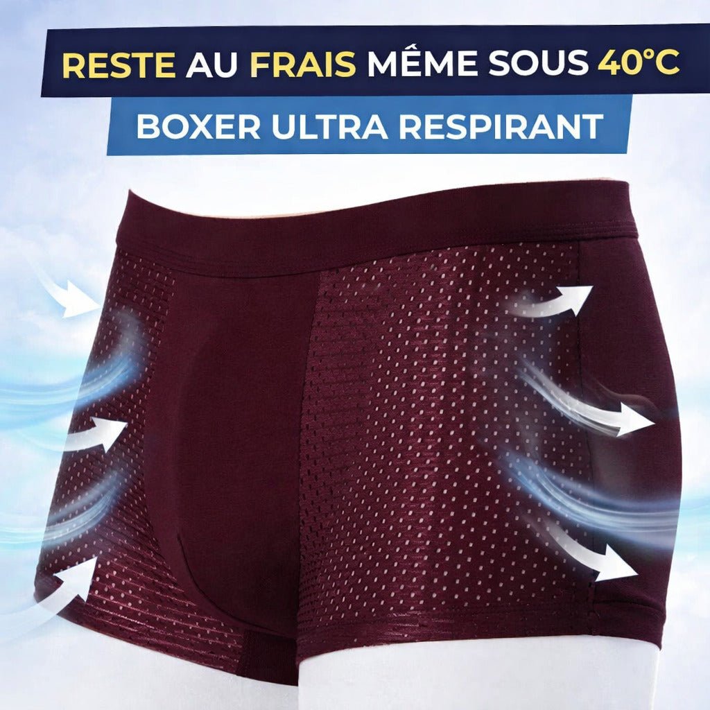 Boxers Homme en Fibre de Bambou Anti - Démangeaisons Premium – Ultra Confort & Respirant Pack de 4+2 offerts - Nimba Market