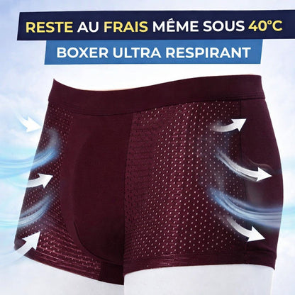 Boxers Homme en Fibre de Bambou Anti - Démangeaisons Premium – Ultra Confort & Respirant Pack de 4+2 offerts - Nimba Market