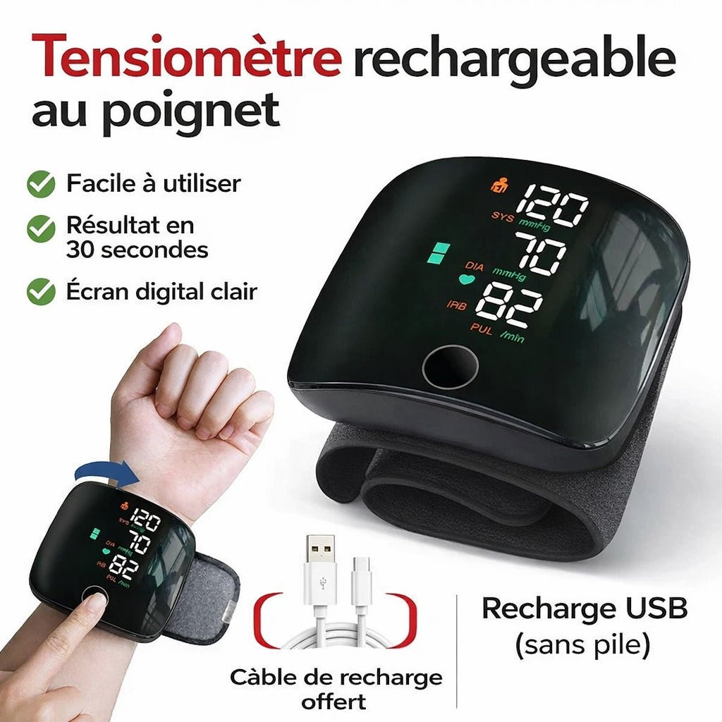 Tensiomètre Électronique Rechargeable – Surveillez votre tension facilement à la maison - Nimba Market