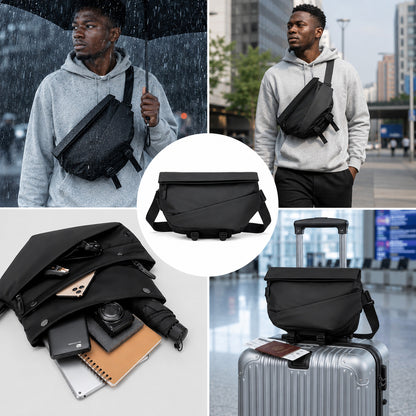 Fini les poches pleines ! Ce Sac de Poitrine Grande Capacité protège vos affaires partout
