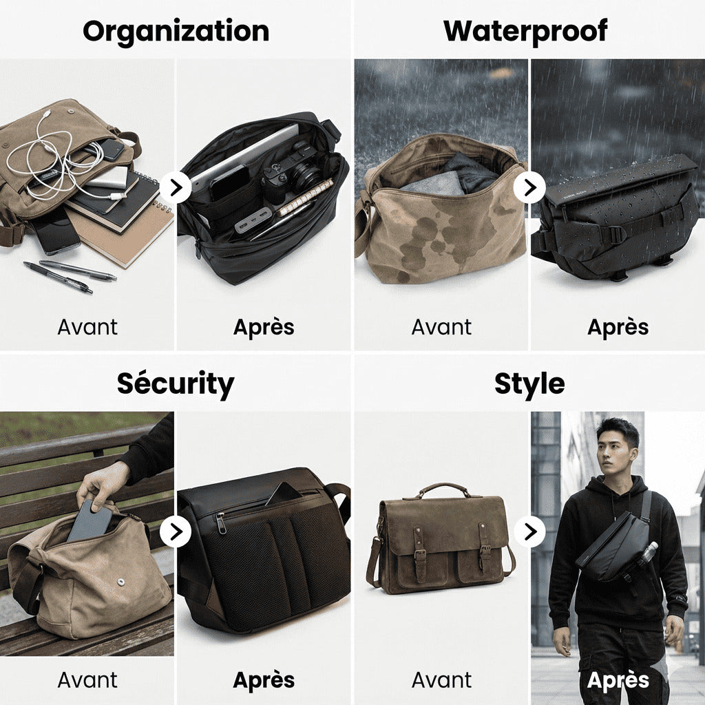 Sac de Poitrine Pliable – Imperméable & Grande Capacité