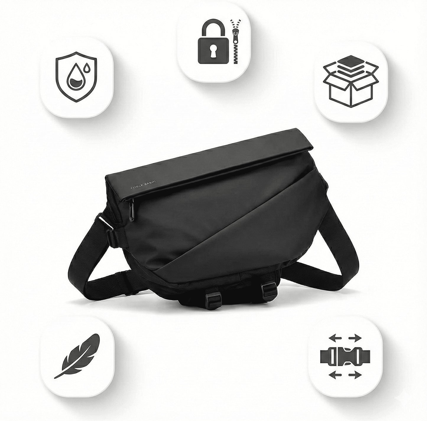 Sac de Poitrine Pliable – Imperméable & Grande Capacité