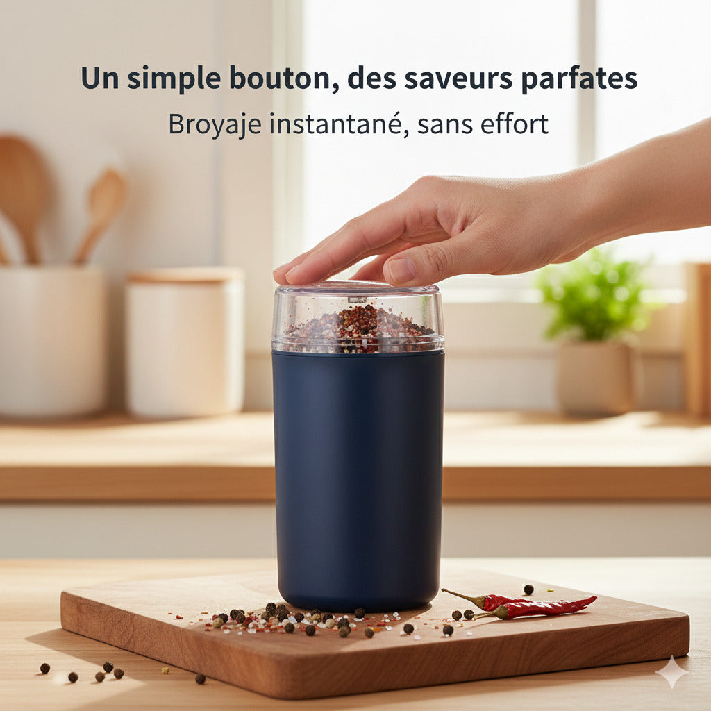 Mixeur Multifonction en Acier Inoxydable -Le Moulin Électrique Ultra-Rapide