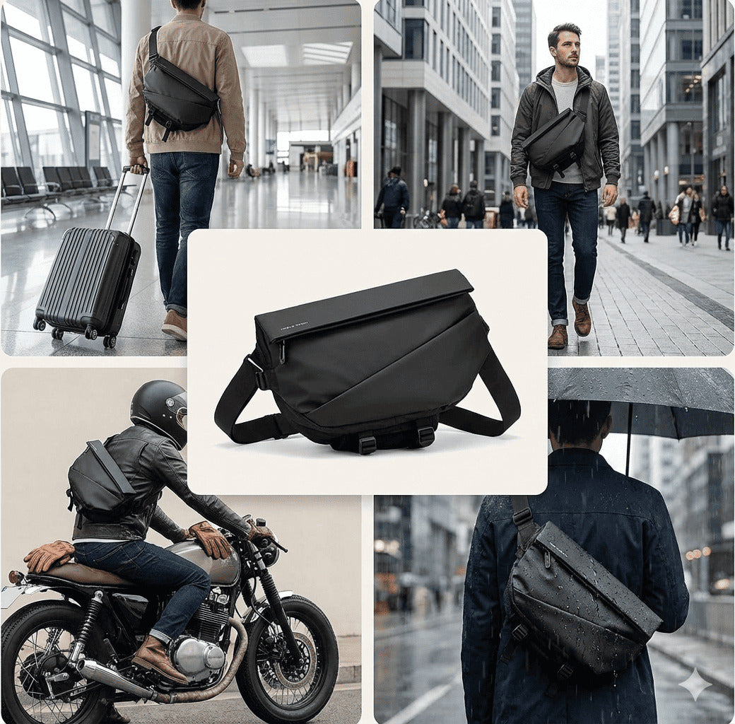 Sac de Poitrine Pliable – Imperméable & Grande Capacité