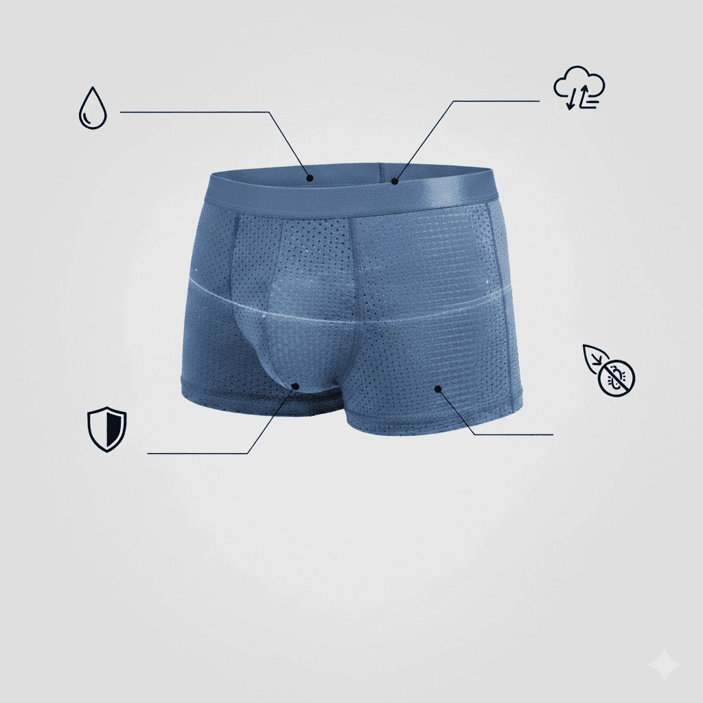 Kit de Boxers Homme en Fibre de Bambou – Ultra Confort & Respirant+2 offerts