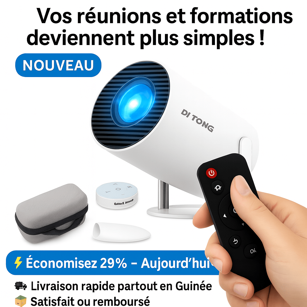 Mini Projecteur Y300 – Cinéma HD Portable( Haute Définition) - Nimba/Market