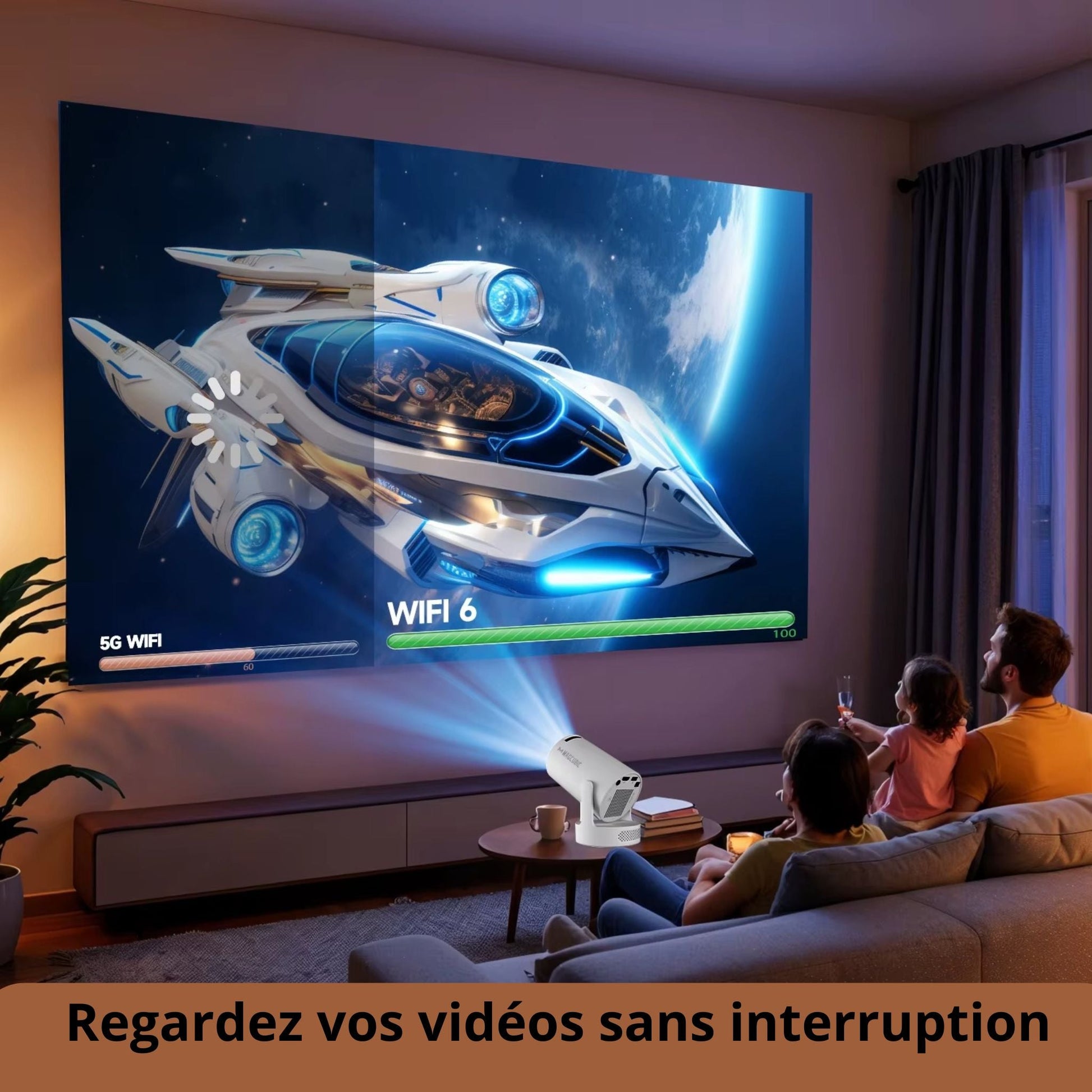 Mini Projecteur Y300 – Cinéma HD Portable( Haute Définition) - Nimba/Market