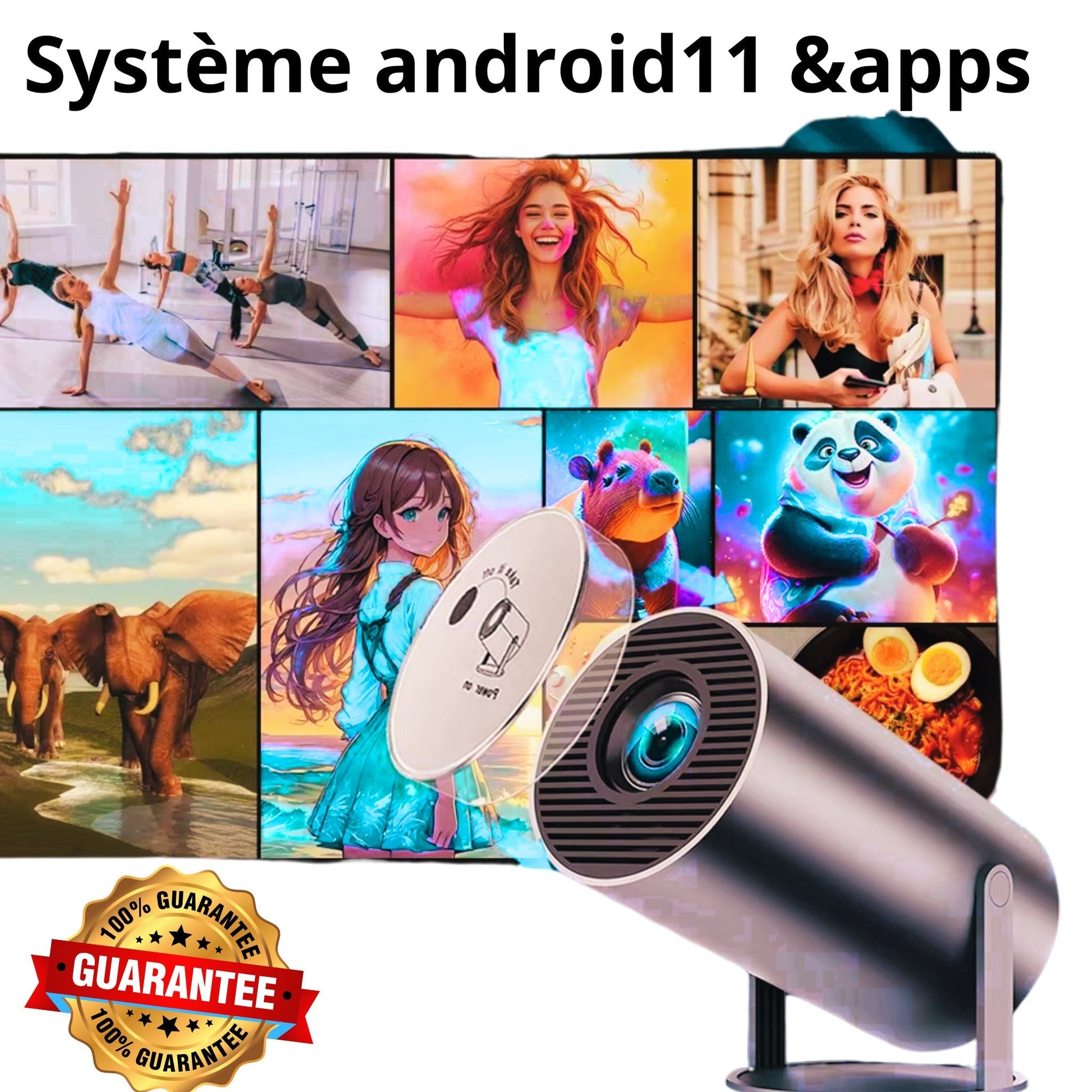 Mini Projecteur Y300 – Cinéma HD Portable( Haute Définition) - Nimba/Market